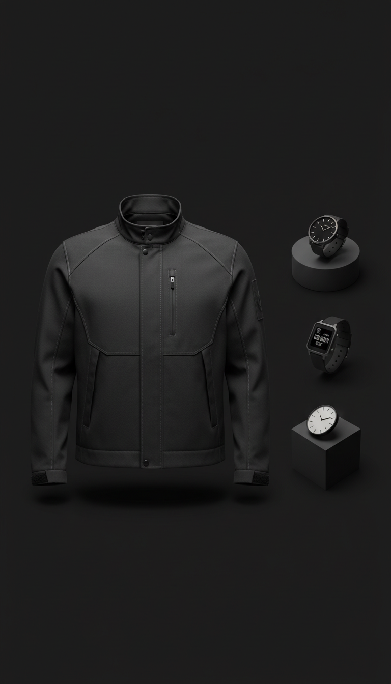 Technical Jacket With Matte Finish