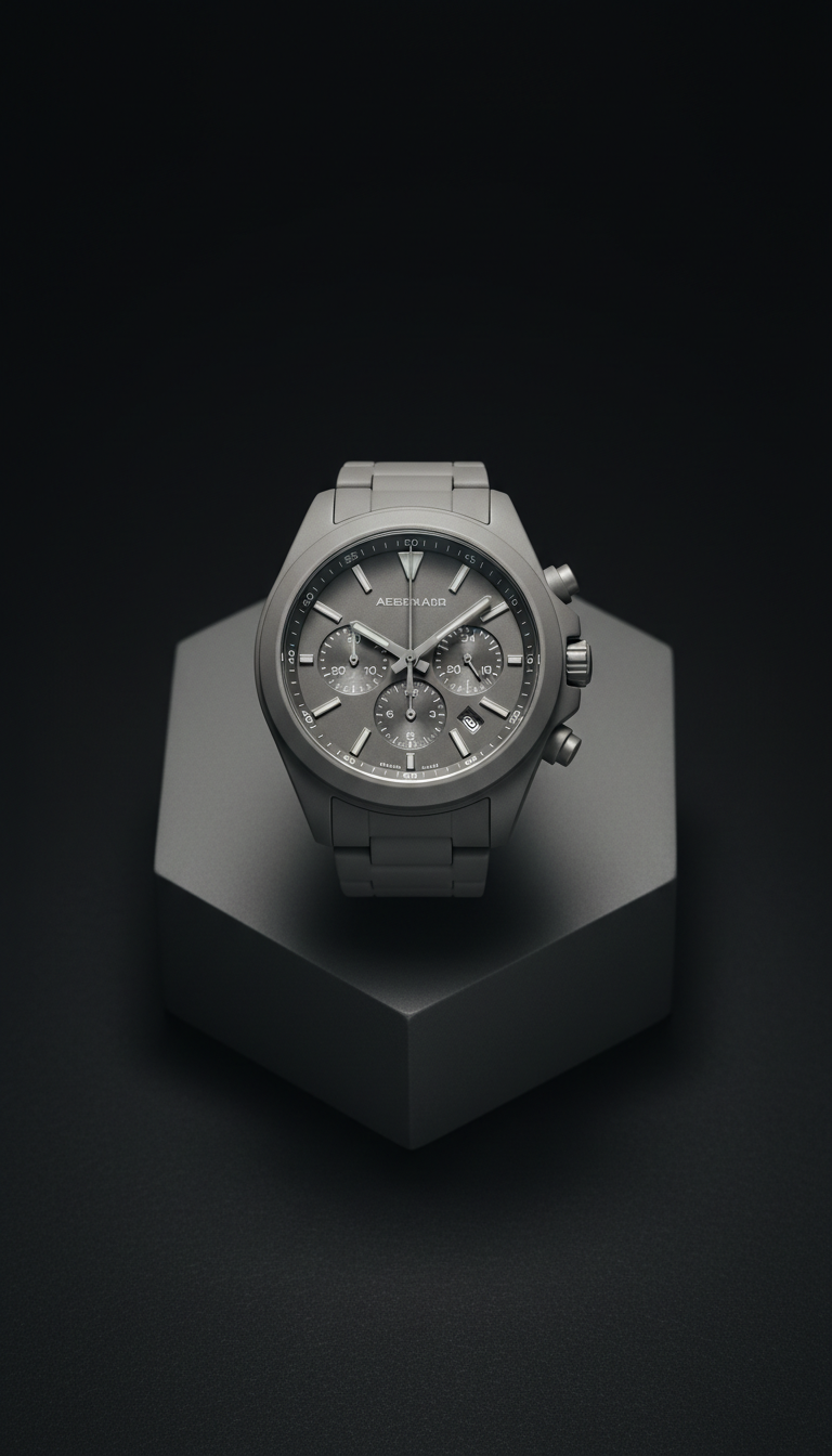 Matte Ceramic Chronograph Watch